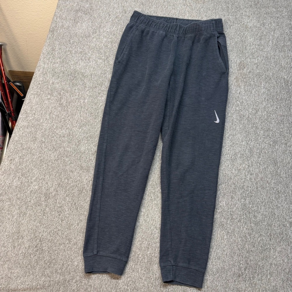 Nike Dri-FIT Yoga Restoration Pants Mens Small Gray Joggers CZ2221-010